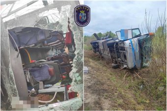 FRISSÍTÉS – Buszbaleset Magyarországon: 12 délvidéki személy sérült meg