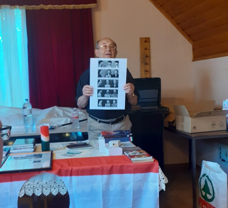 Varga János 1956-os politikai elítélt előadása •  Fotó: Krakkó Rudolf