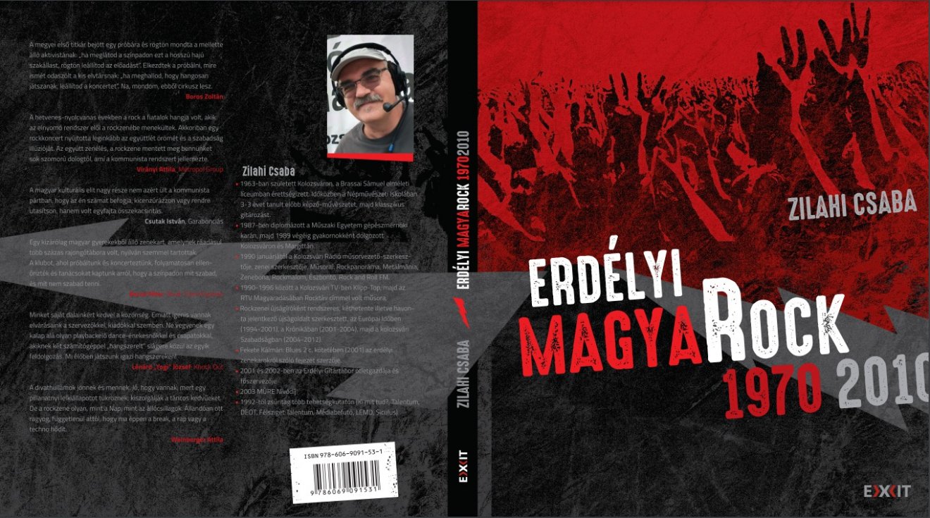 Zilahi Csaba új könyvének borítója •  Fotó: Erdélyi magyaRock