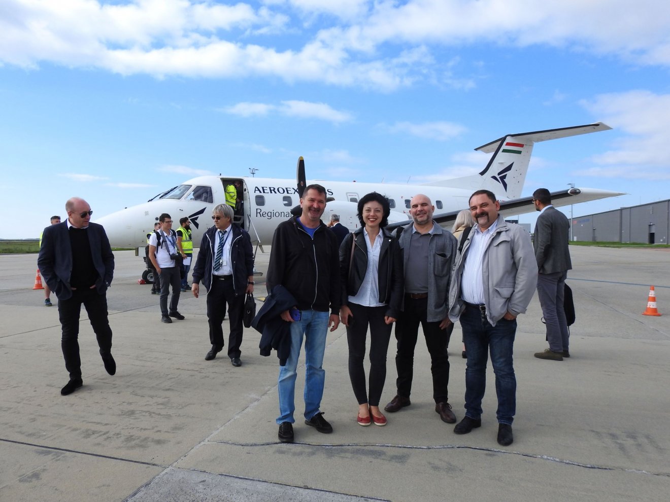 Kolozsvári magyar újságírókollégák a Szabadság és a Krónika napilaptól, valamint az Erdélyi Napló hetilaptól 