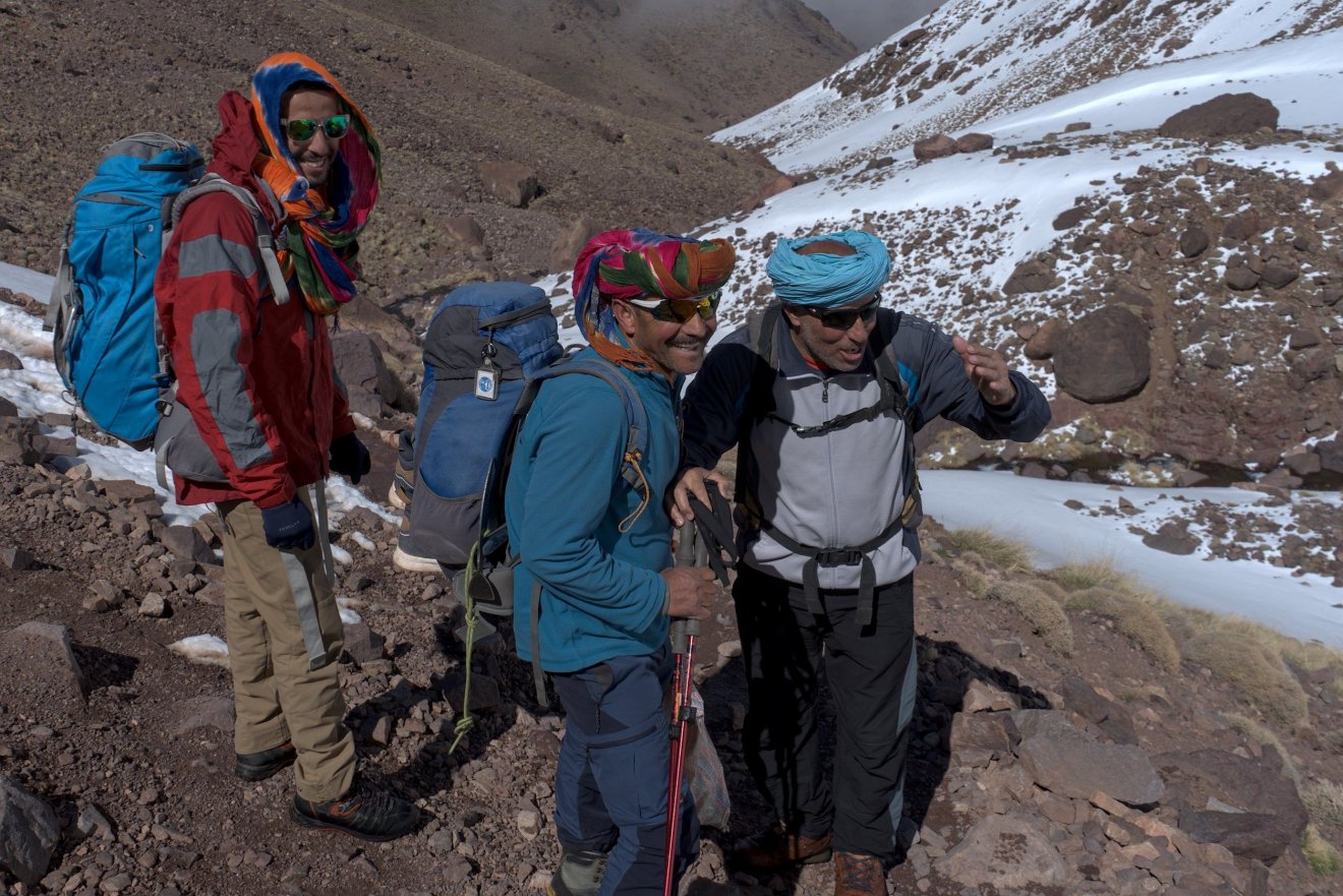 Hegyi túrán: vezetőkkel az Atlasz-hegységben •  Fotó: Ványi Dániel Attila