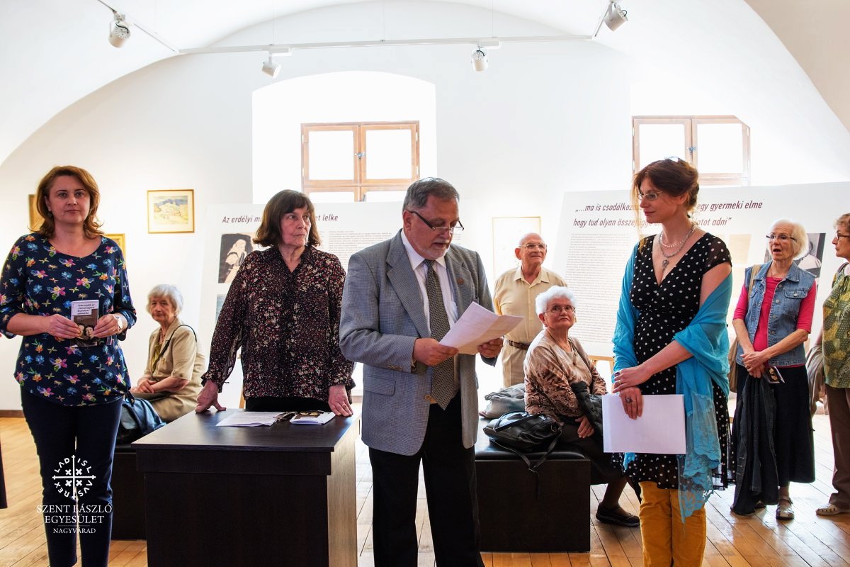 A Berde Mária írónő és Dóczyné Berde Amál festőművész pályaképét bemutató kiállítást Zatykó Gyula nyitja meg &bullet;  Fotó: Szent László Egyesület