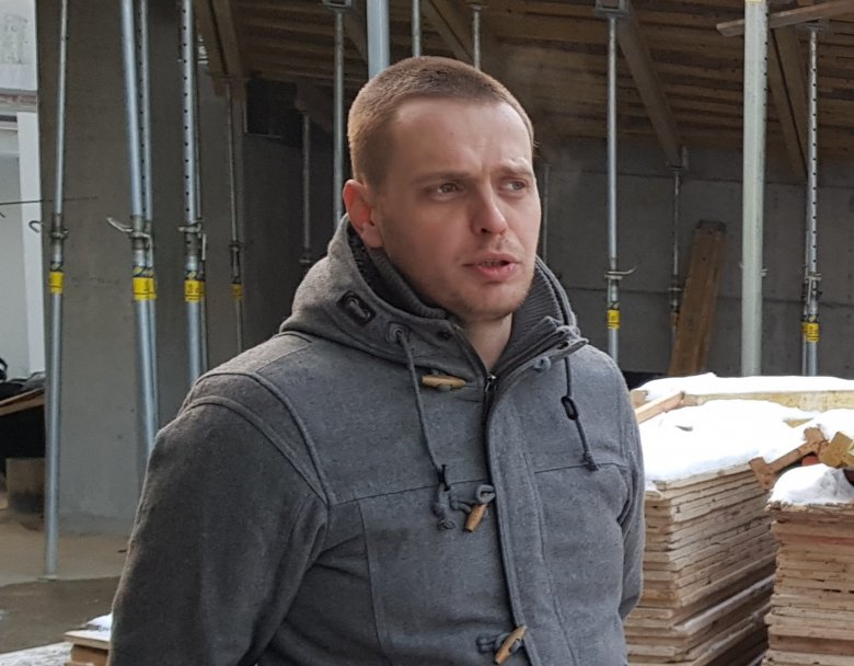 Boros József építőmérnök: szakmailag óriási kihívás Makovecz Imre terveit betonba önteni •  Fotó: Makkay József