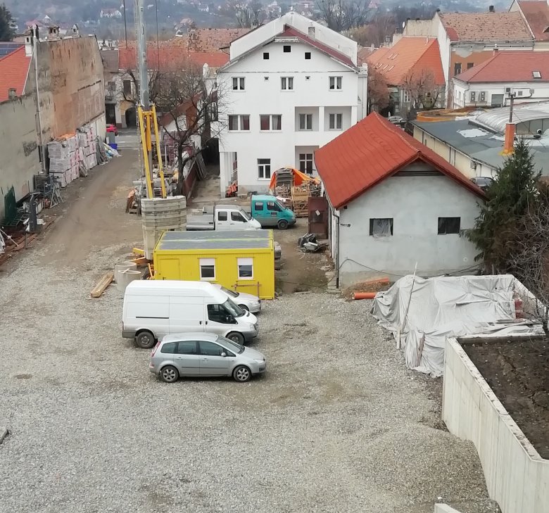 Idén augusztusig szeretnék befejezni az építkezést az udvarhelyi kollégiumban •  Fotó: Somogyi Botond