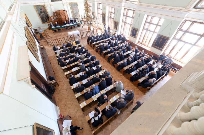 Együttes zsinati ülés: a reformátusok és az evangélikusok ismét hitet tettek a közös munka mellett •  Fotó: Kis Gábor