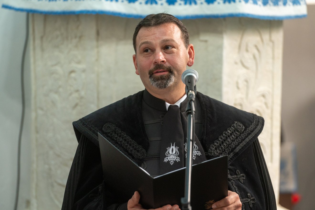 Nagy Tibor Sándor lelkipásztor, az egyházkerület tanügyi referense •  Fotó: Kiss Gábor