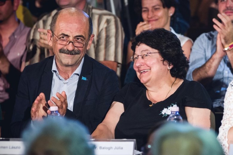 Kelemen László és Balogh Júlia, a Felszálott a páva vetélkedő megálmodói •  Fotó: Váradi Levente