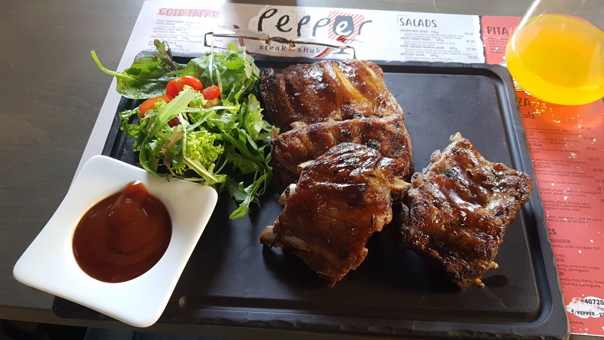 Pepper-sertésoldalas: az adag és a minőség egyformán kielégítő &bullet;  Fotó: Dorozsmai Endre