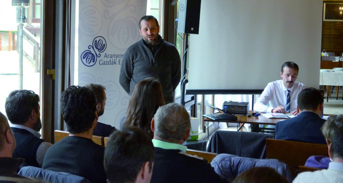 Soós Sándor és Moldvay Ákos: a politikus és az egyesületi elnök pozitív gondolkodásra serkenti a gazdákat &bullet;  Fotó: Aranyosszéki Gazdák Egyesülete