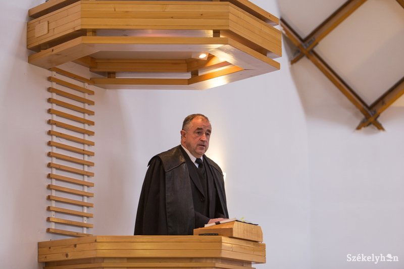 Bálint Benczédi Ferenc unitárius püspök hangsúlyozta: a vallásszabadság nem csak az unitáriusoké •  Fotó: Boda L. Gergely