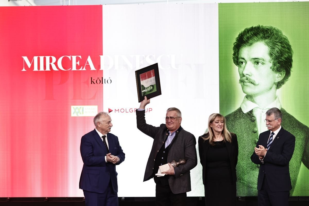 A Petőfi-díj román kitüntetettje, Mircea Dinescu költő a Ceaușescu-rendszerrel szembeni ellenállás szimbólumává vált •  Fotó: Kurucz Árpád/Magyar Nemzet