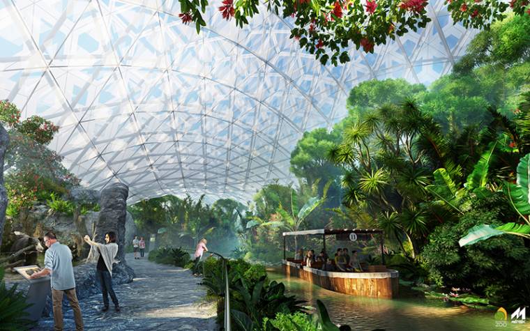 Talpalatnyi haza a biodóm alatt