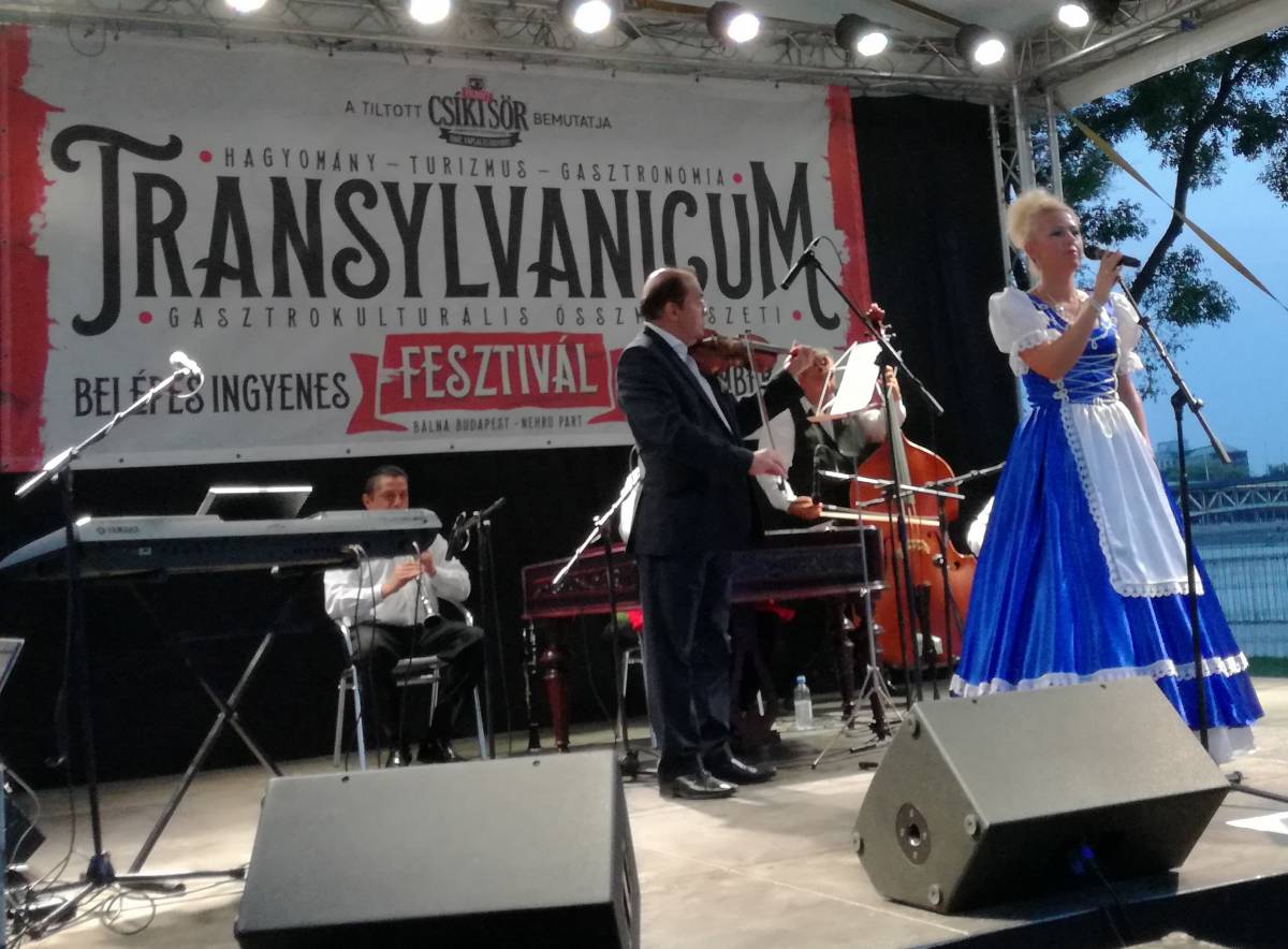 Bálint Izolda székelyudvarhelyi énekesnő is fellépett &bullet;  Fotó: Ilyés Szabolcs