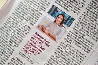 Novák Katalin a családról, a keresztény tradícióról és a nyugati liberalizmusról nyilatkozott egy  ausztrál lapnak