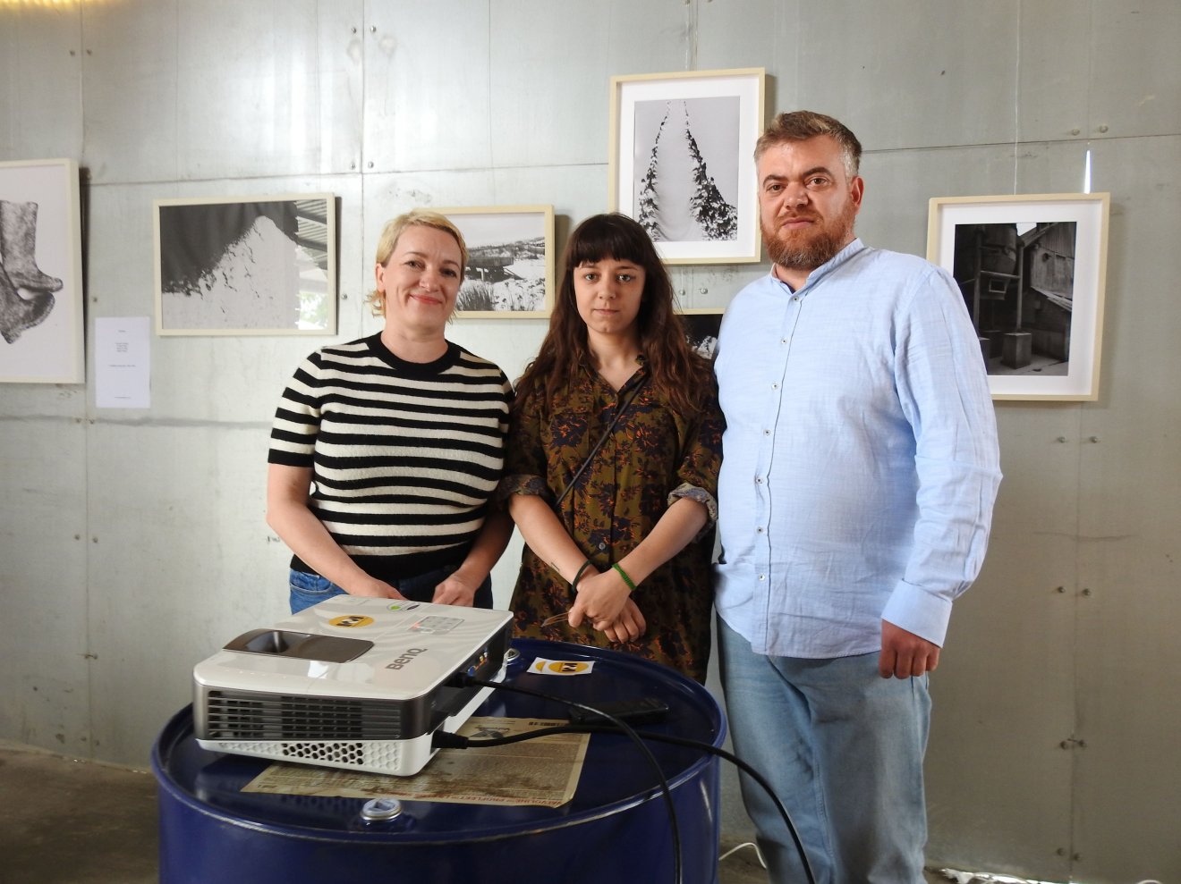 Kerekes Emőke, Lőrinczi Inez és Balla Zoltán, a KopiaKollektiva tagjai &bullet;  Fotó: Makkay József