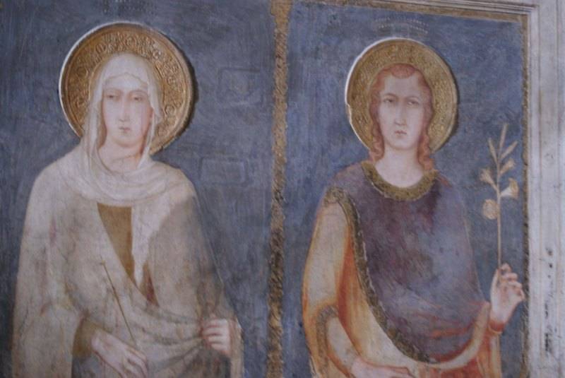 Korabeli Szent Margit és Szent Imre-ábrázolás •  Fotó: Csermák Judit