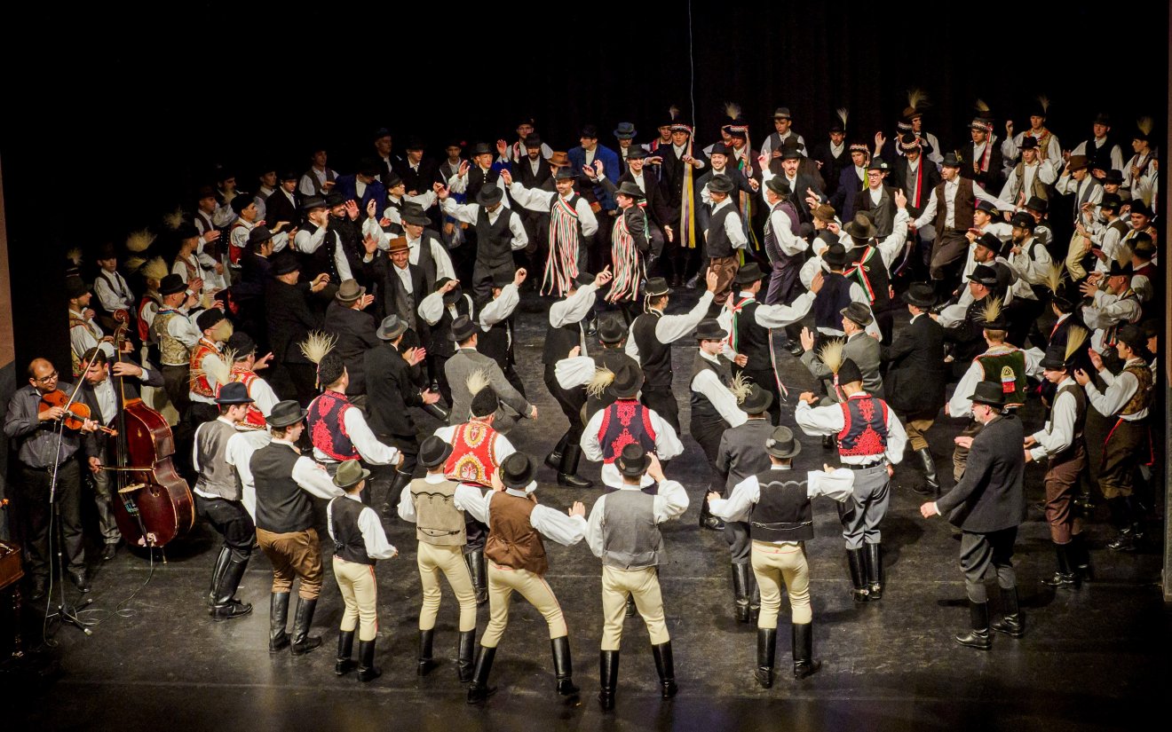 A szombathelyi kavalkád is sok fellépőt és nagy közönséget vonzott •  Fotó: Hagyományok Háza