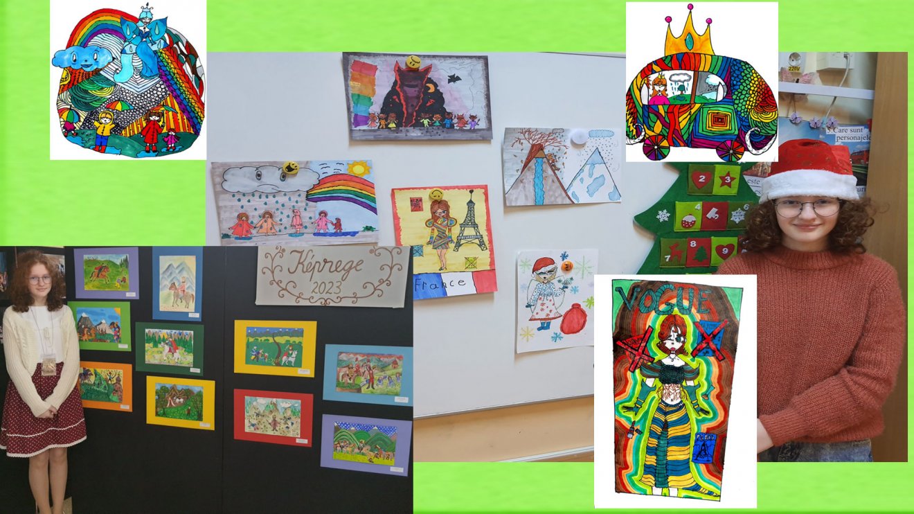 Antku Alexandra Hanna negyedikes korában készítette a könyv illusztrációit •  Fotó: Török Andrea Enikő