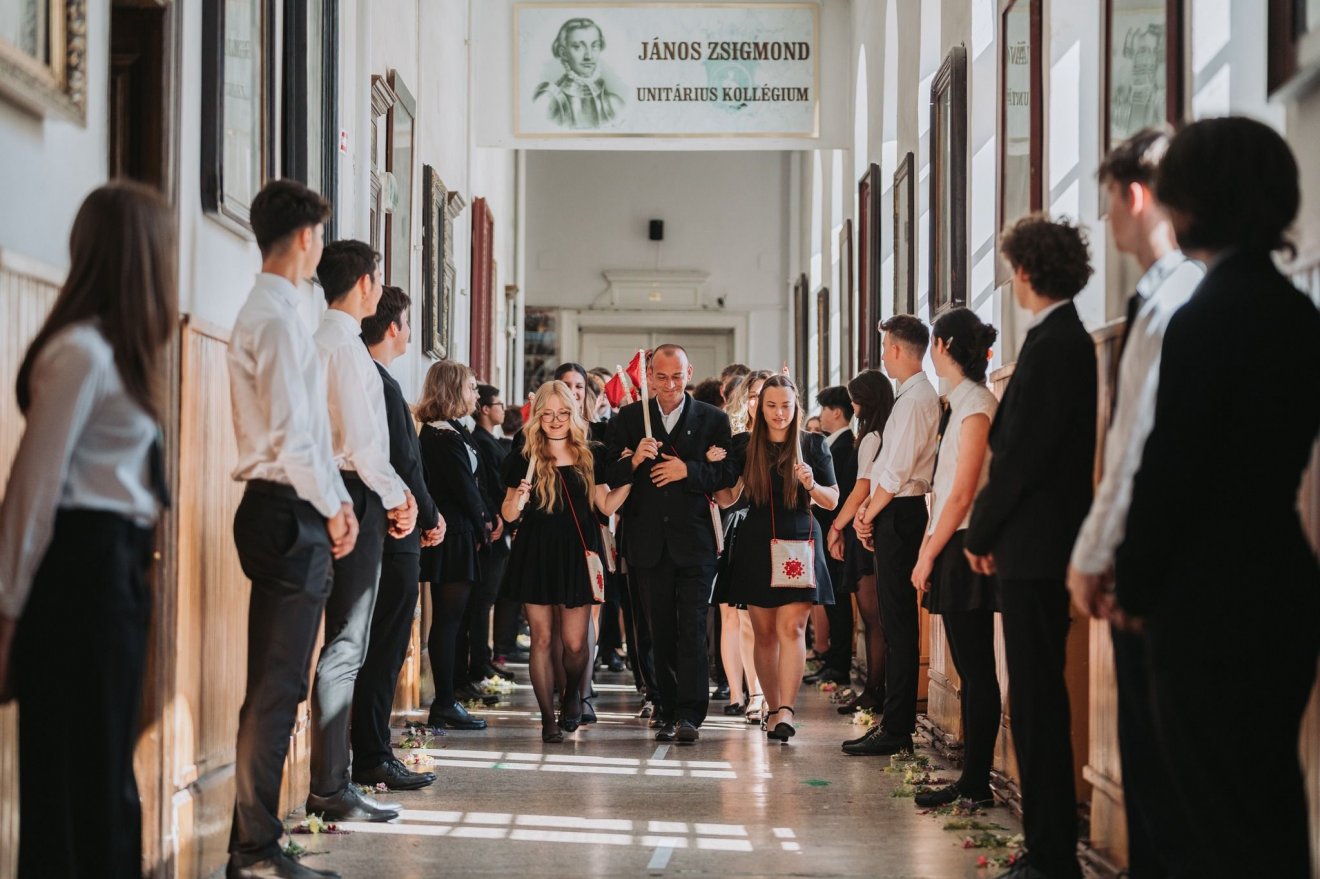 Idei ballagás a János Zsigmond Unitárius Kollégiumban • Fotó: Facebook/János Zsigmond Unitárius Kollégium