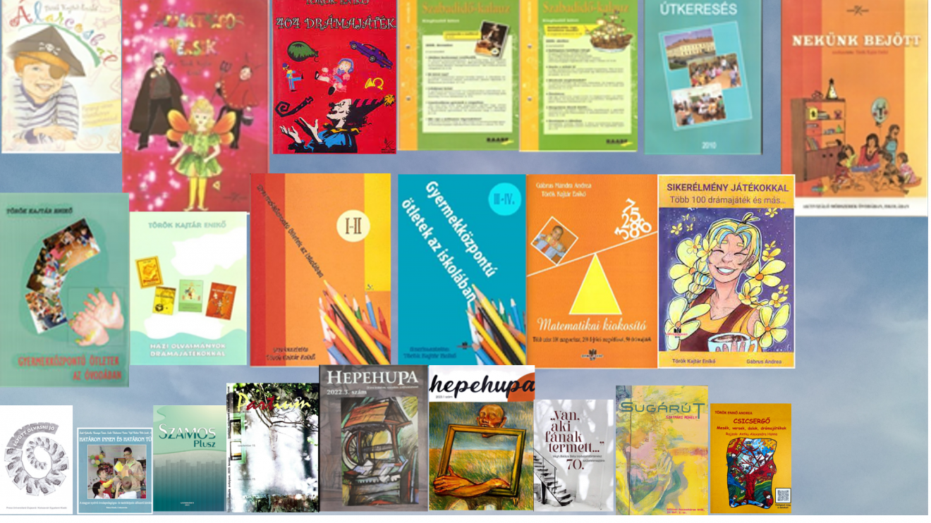 A szerző eddig megjelent kötetei •  Fotó: Török Andrea Enikő