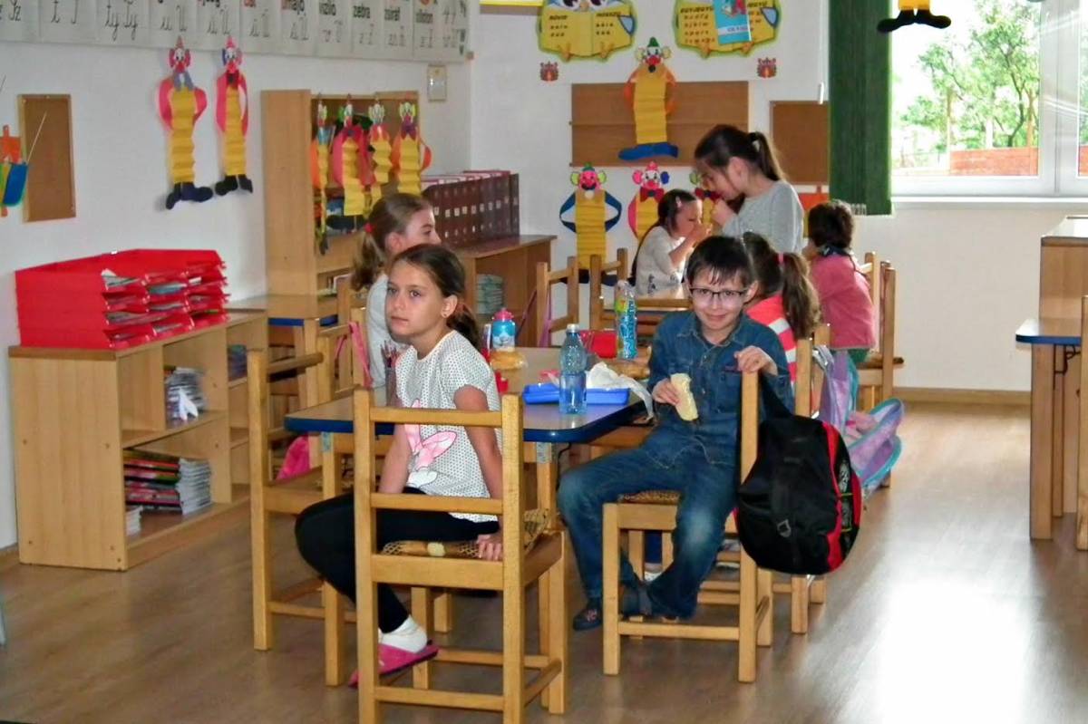 Kisdiákok a szamosújvári szórványkollégiumban &bullet;  Fotó: Kádár Hanga