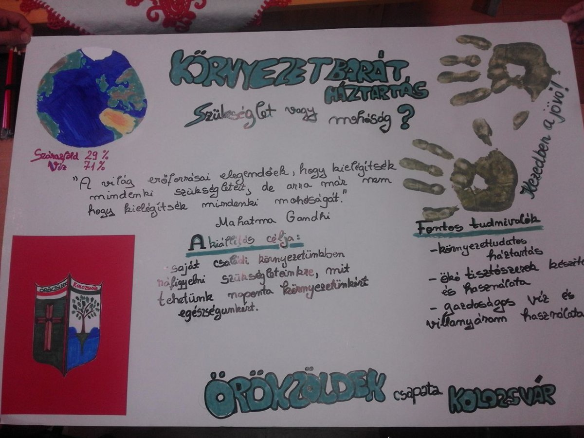 A gyerekcsapat arra összpontosít, hogy mit tehetünk környezetünk tisztaságáért és egészségünkért &bullet;  Fotó: Becze Tünde