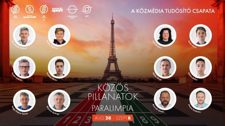 A közmédia csapata a párizsi paralimpián •  Fotó: M4 Sport