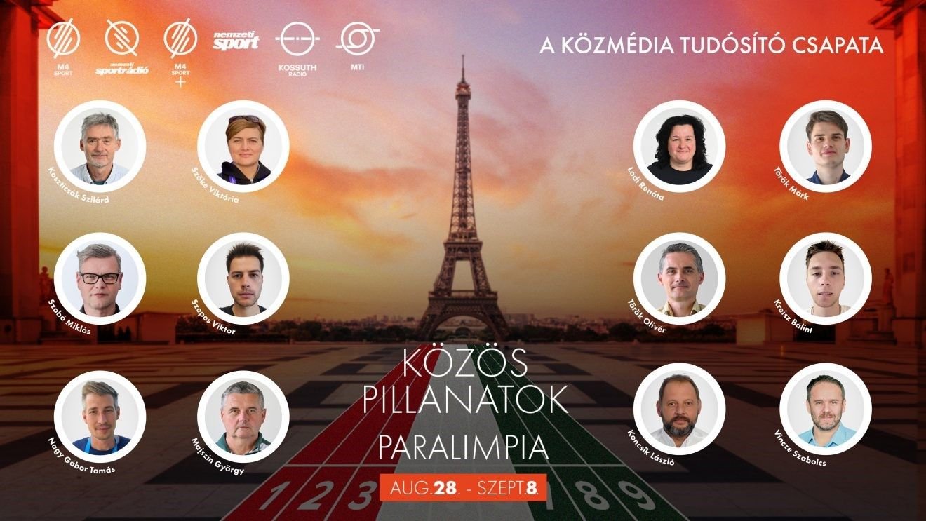 A közmédia csapata a párizsi paralimpián •  Fotó: M4 Sport