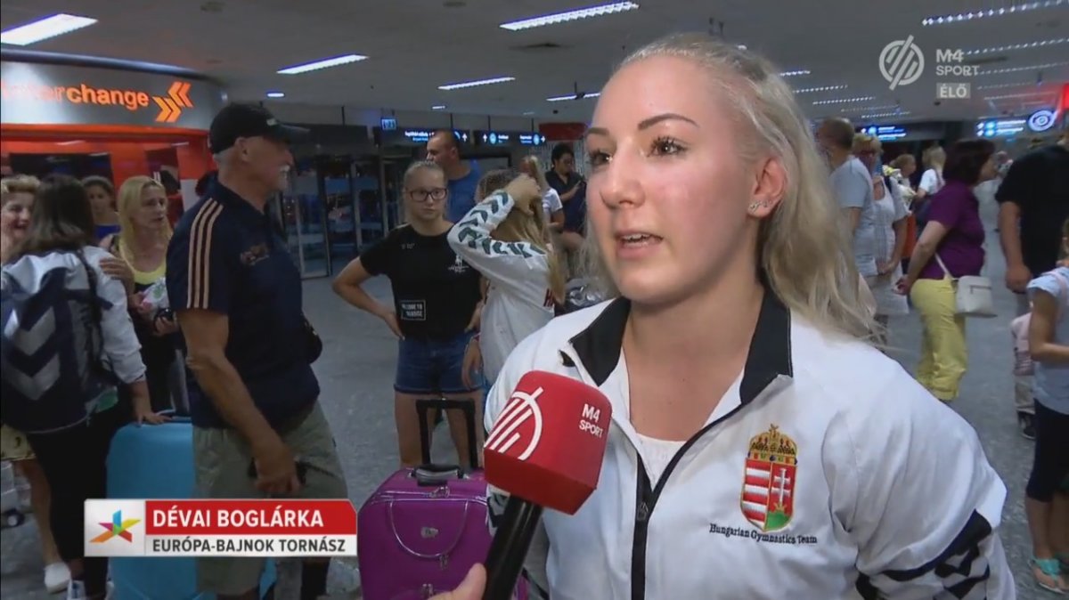 Dévai Boglárka húsz év után nyert aranyérmet a magyar női tornasport számára &bullet;  Fotó: MédiaKlikk