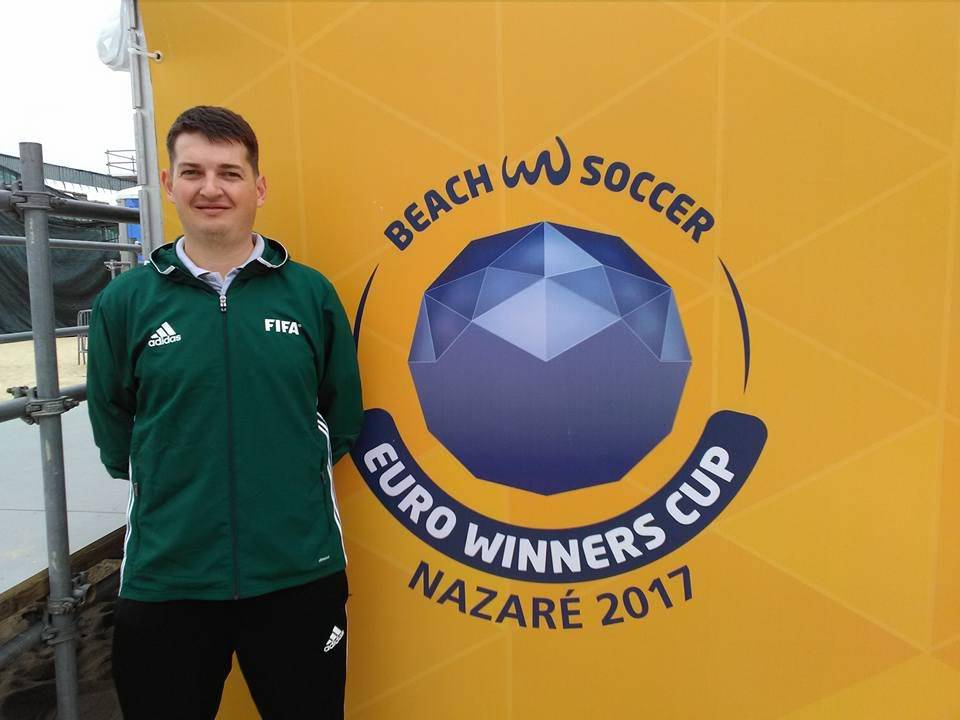 Bálint Attila játékvezető újoncként került ki az Európa-bajnokságra &bullet;  Fotó: FACEBOOK.COM/Bálint Attila