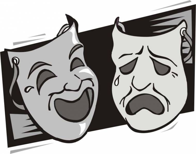 Főhajtás Thalia és Melpomené álarca előtt