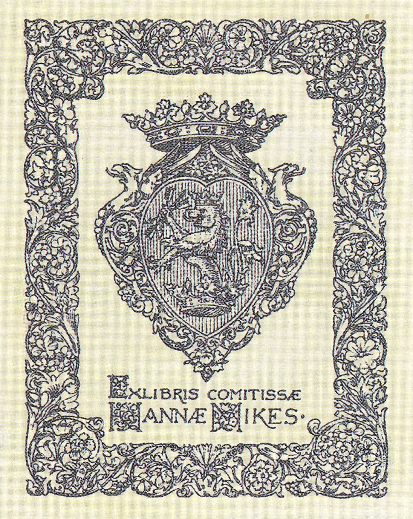 Mikes Hanna könyvjegye 