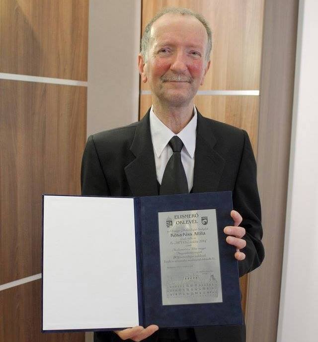 Kósa-Kiss Attila, az égbolt fürkészésének megszállottja 2014-ben
vehette át a Magyar Csillagászati Egyesület Kulin György díját •  Fotó: Országos Meteorológiai Szolgálat