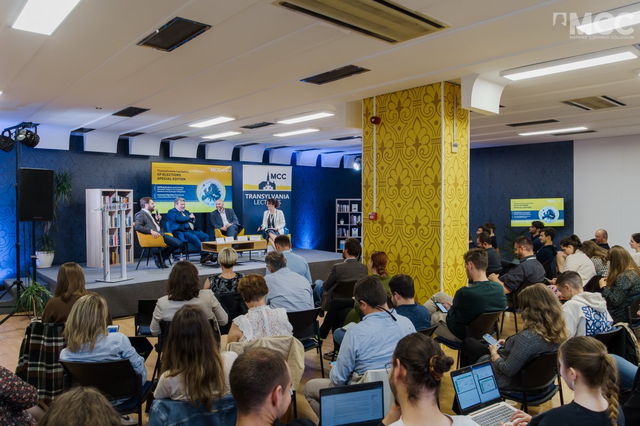 Az MCC előadói szerint a bevándorlás összetett kihívásai még viszonylag ismeretlenek Románia számára •  Fotó: Mathias Corvinus Collegium