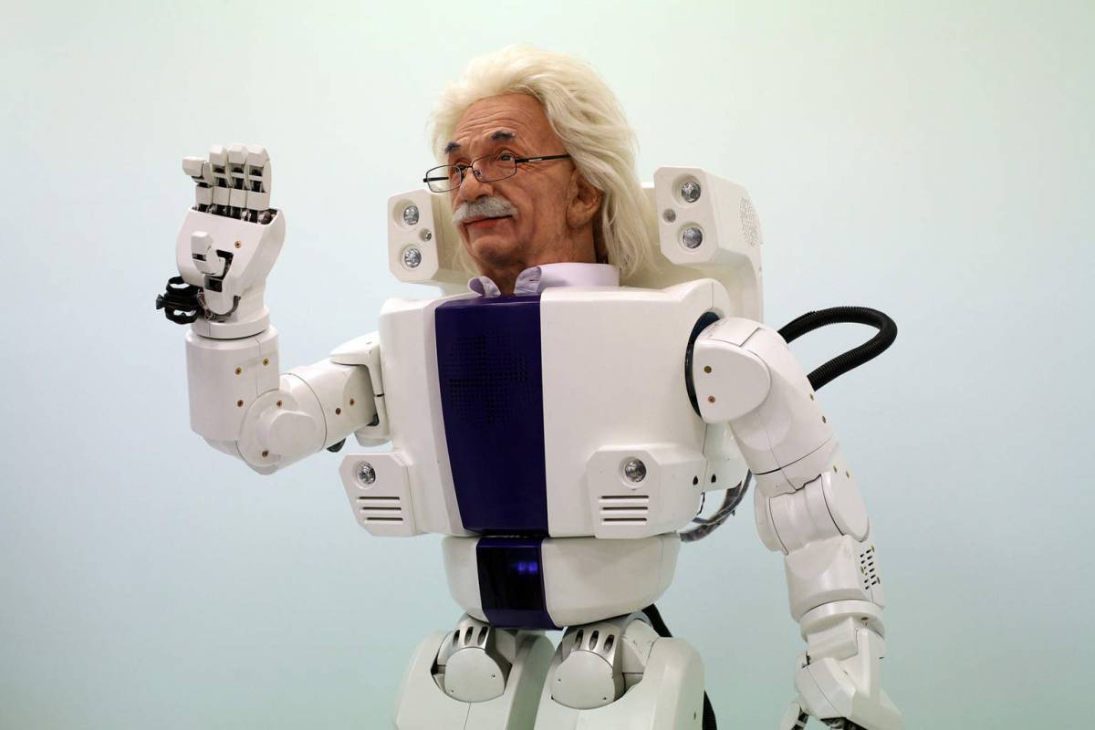 Az Einstein-roboton az érzelmi intelligenciát vizsgálják &bullet;  Fotó: Hansonrobotics.com