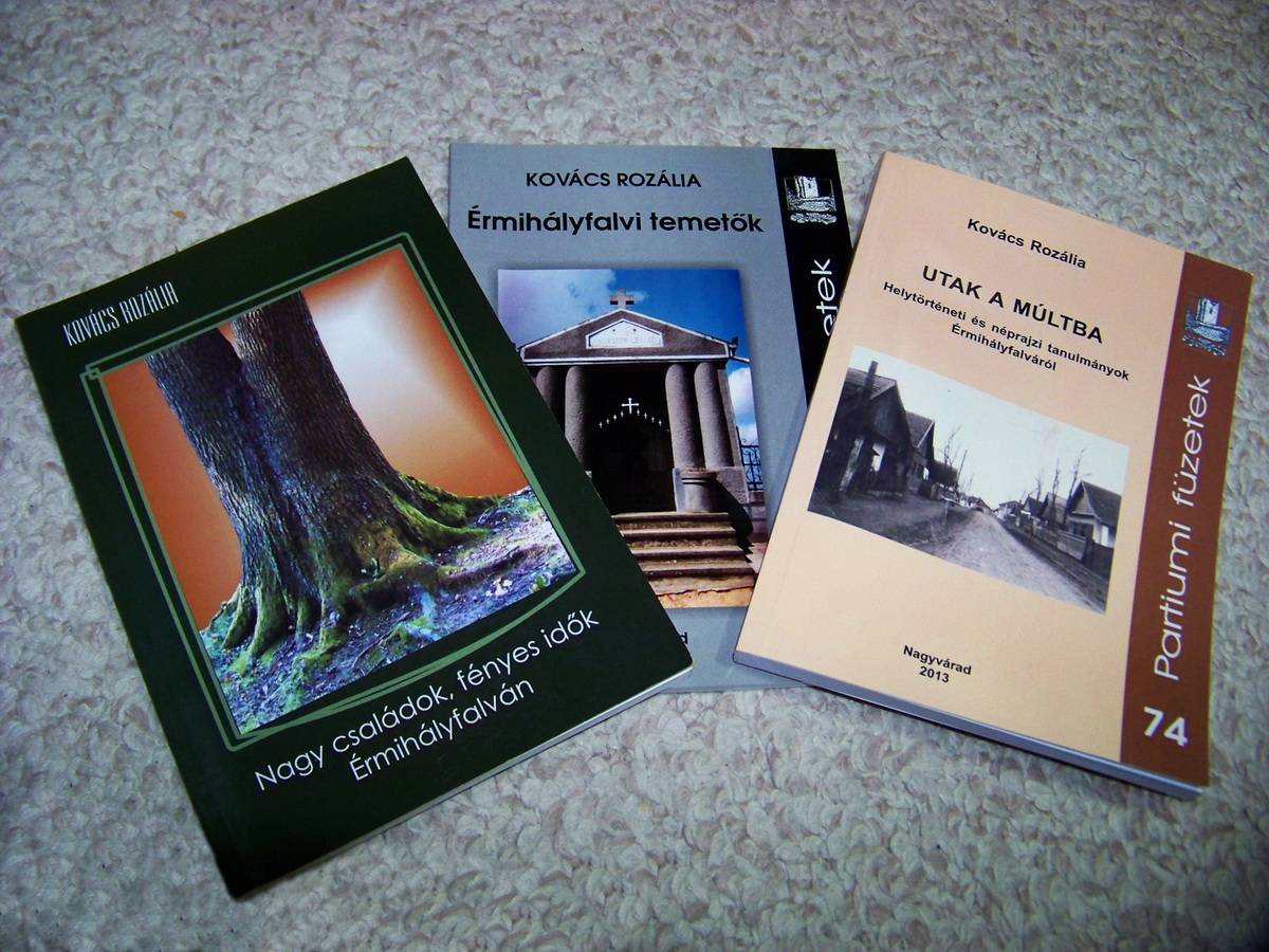 Az érmelléki helytörténész megjelent kötetei &bullet;  Fotó: Sütő Éva