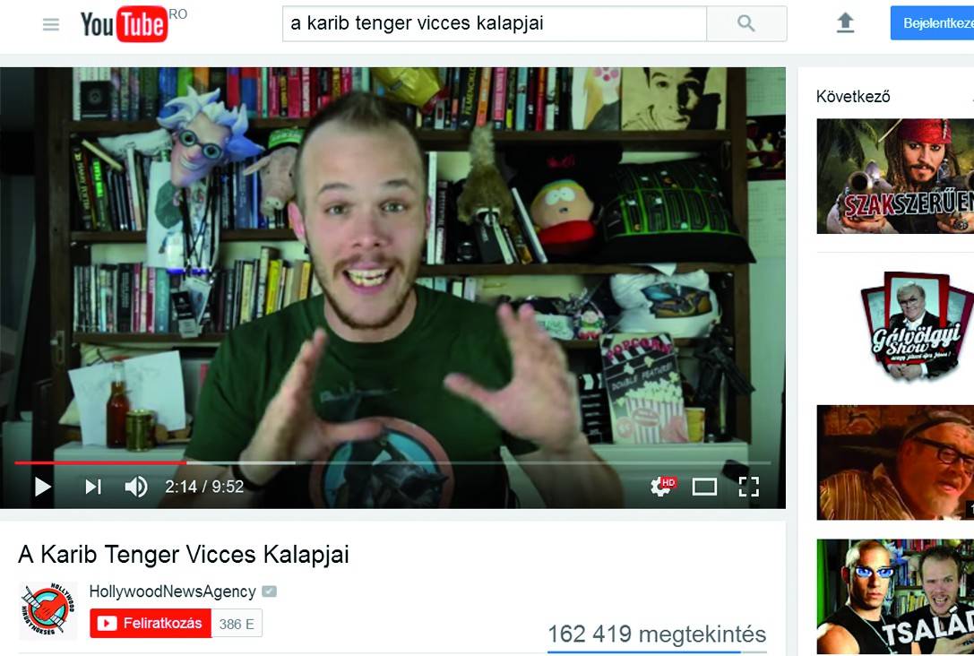 Szirmai Gergely filmkritikus az egyik legnézettebb magyar vlogger 