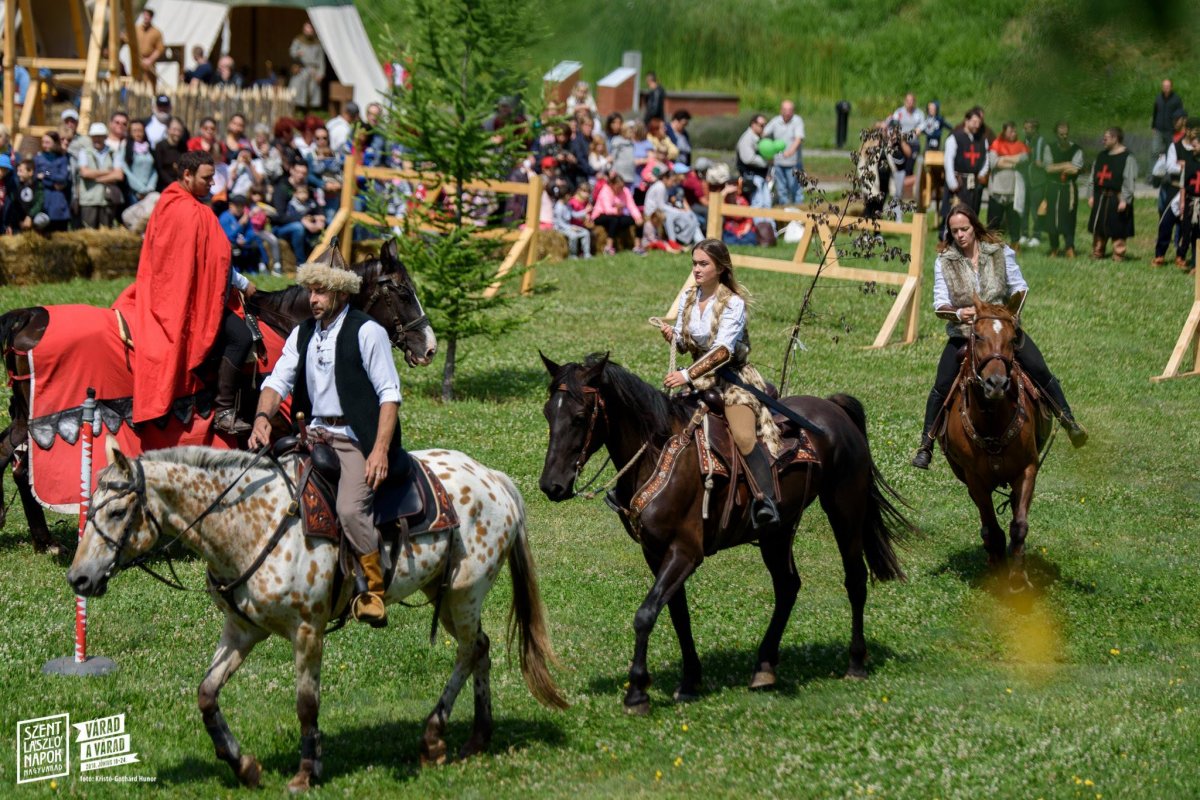 A Győri Ördöglovasok fergeteges lovaskaszkadőr-műsora &bullet;  Fotó: Kristó Gothárd Hunor