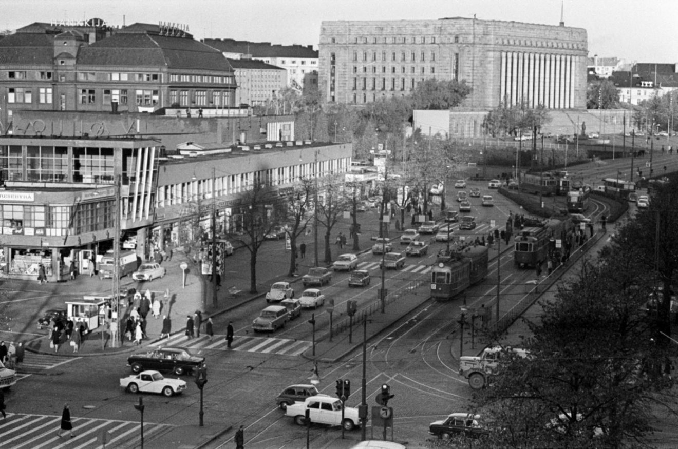 1960-as évek. Helsinki főutcájának névadója Mannerheim marsall •  Fotó: Fortepan Bojár Sándor