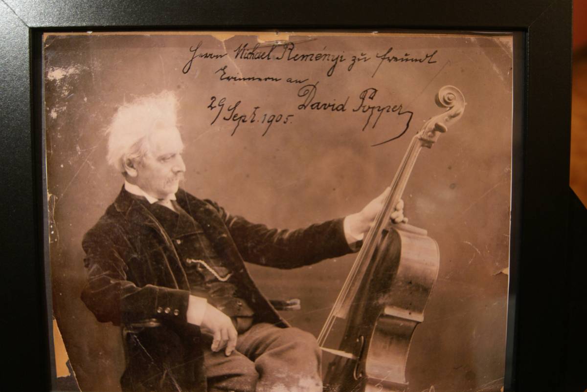 Popper Dávid dedikált fotója 1905-ből &bullet;  Fotó: Reményi Mihály magánarchívuma