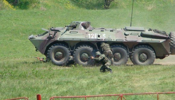 Elsüllyedt egy román páncélozott harcjármű