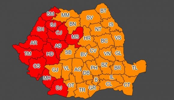 Vörössel riasztanak a meteorológusok