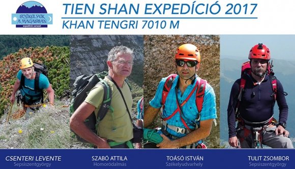 A Tien Shan 2017 expedíció két székely alpinistája elérte a Khan Tengri csúcsot