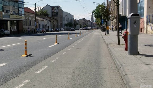 Elkészült az első értelmes buszsáv Kolozsváron