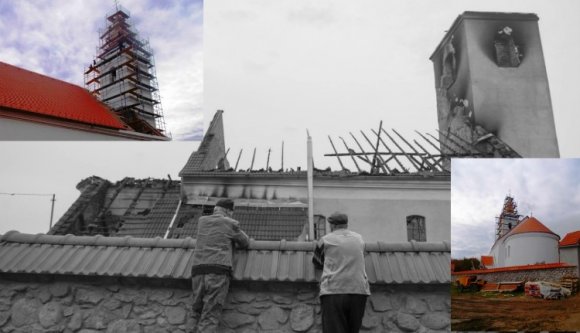 Jó hír: a végéhez közeledik a leégett atyhai templom felújítása