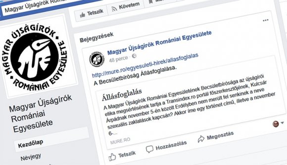 MÚRE: a Transindex főszerkesztője kérjen nyilvánosan bocsánatot