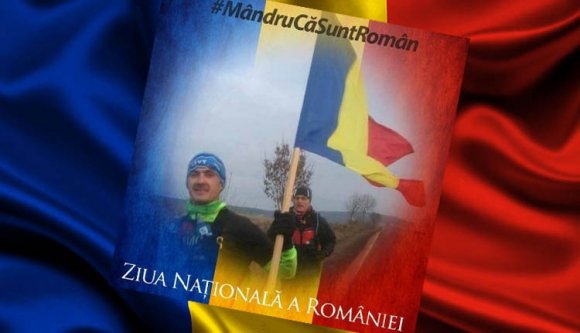Román zászlóval fut december 1-jén Nagyenyedről Gyulafehérvárra egy magyar ultramaratonista