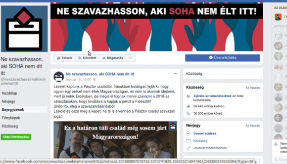 Pofátlanul, lopott fényképpel uszít az erdélyiek ellen egy magyar Facebook-oldal