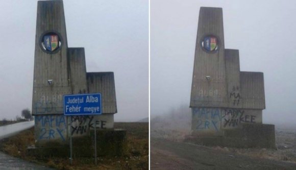 Folytatódik a kétnyelvű táblamizéria Fehér és Maros megye határánál