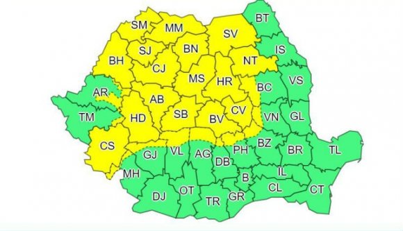 Nem túl barátságos időjárást jósolnak vasárnapra Erdélyben